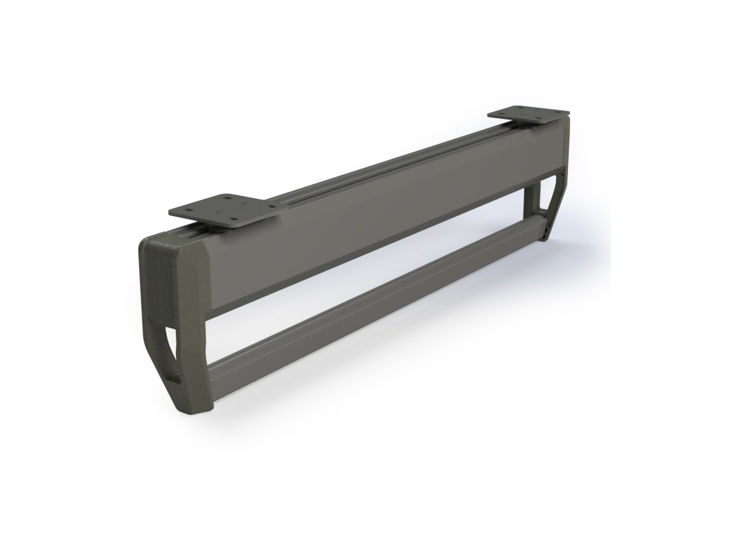 Emuca Colgador con barra extraíble para armario Quartz,  Plástico y Aluminio, Titanio