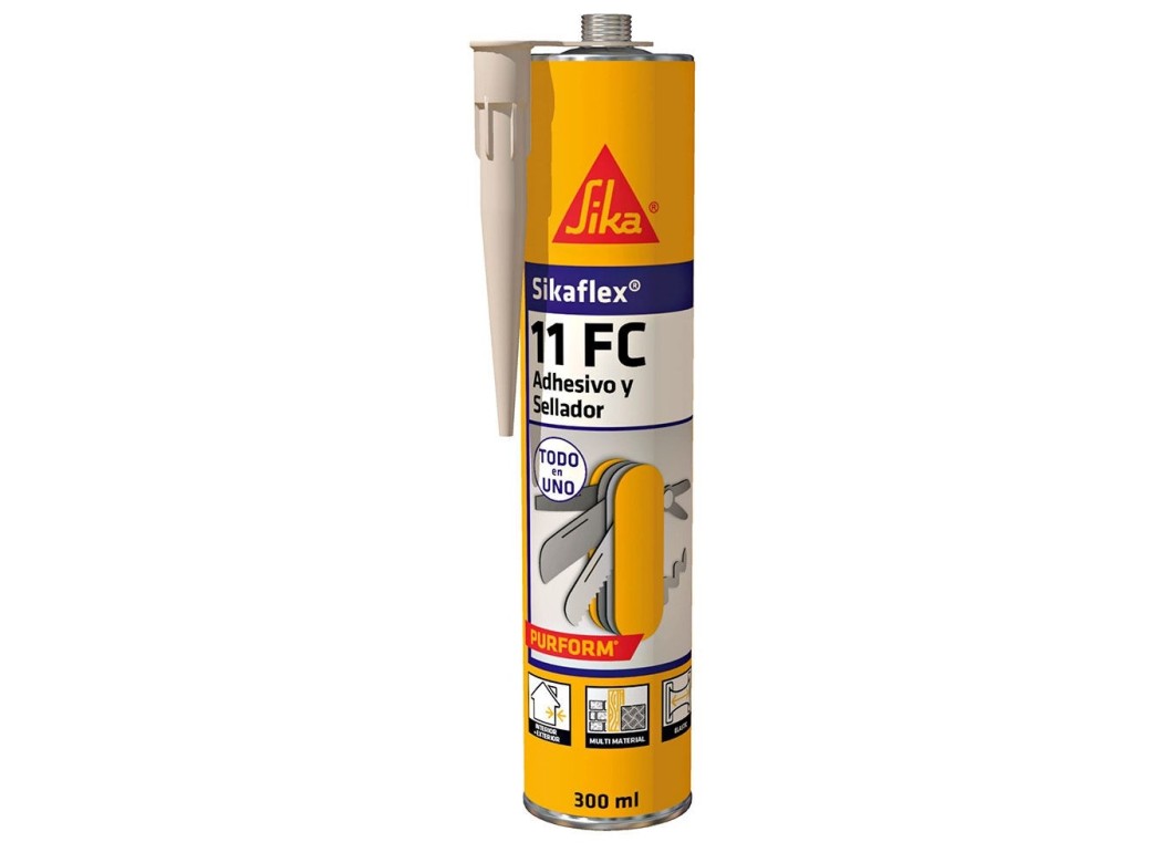 Masilla poliuretano sikaflex 11fc purform 300 ml gris antracita
