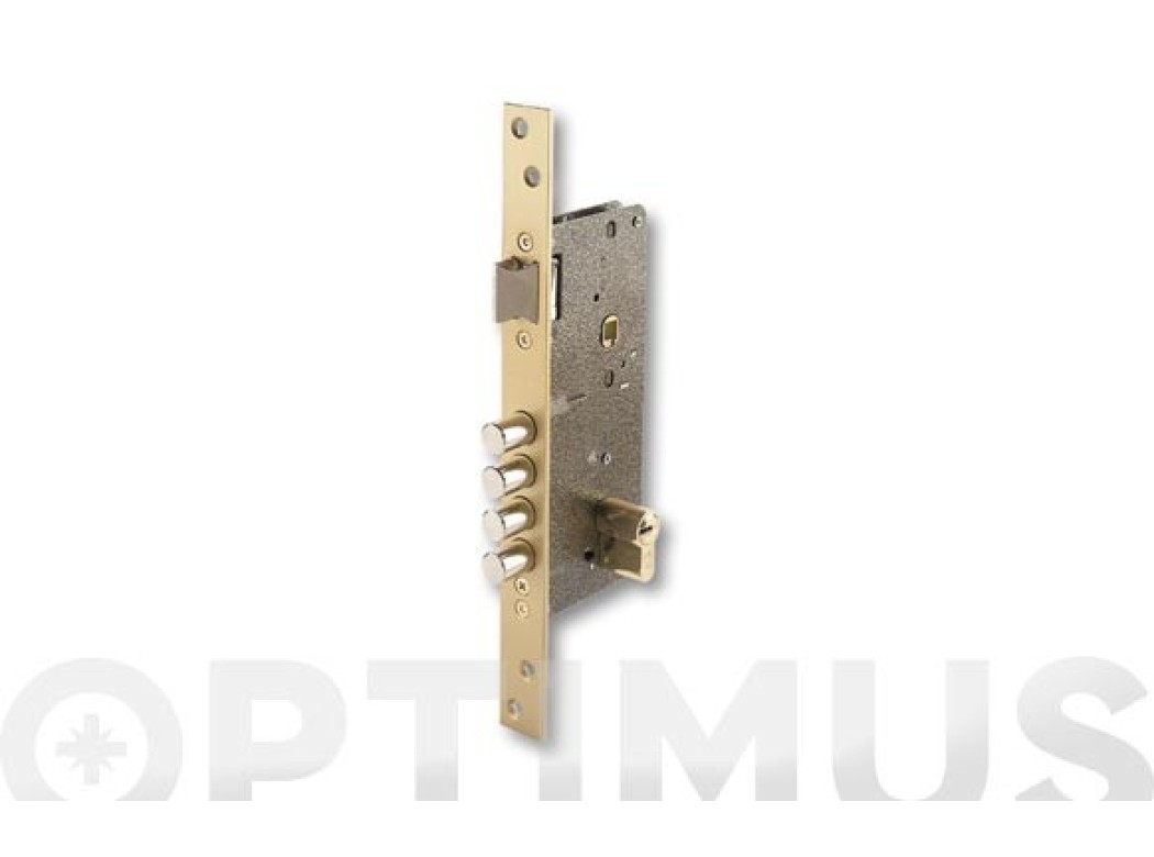 Cerradura seguridad embutir 700b/50-ds15/60 cromo mate ezcurra