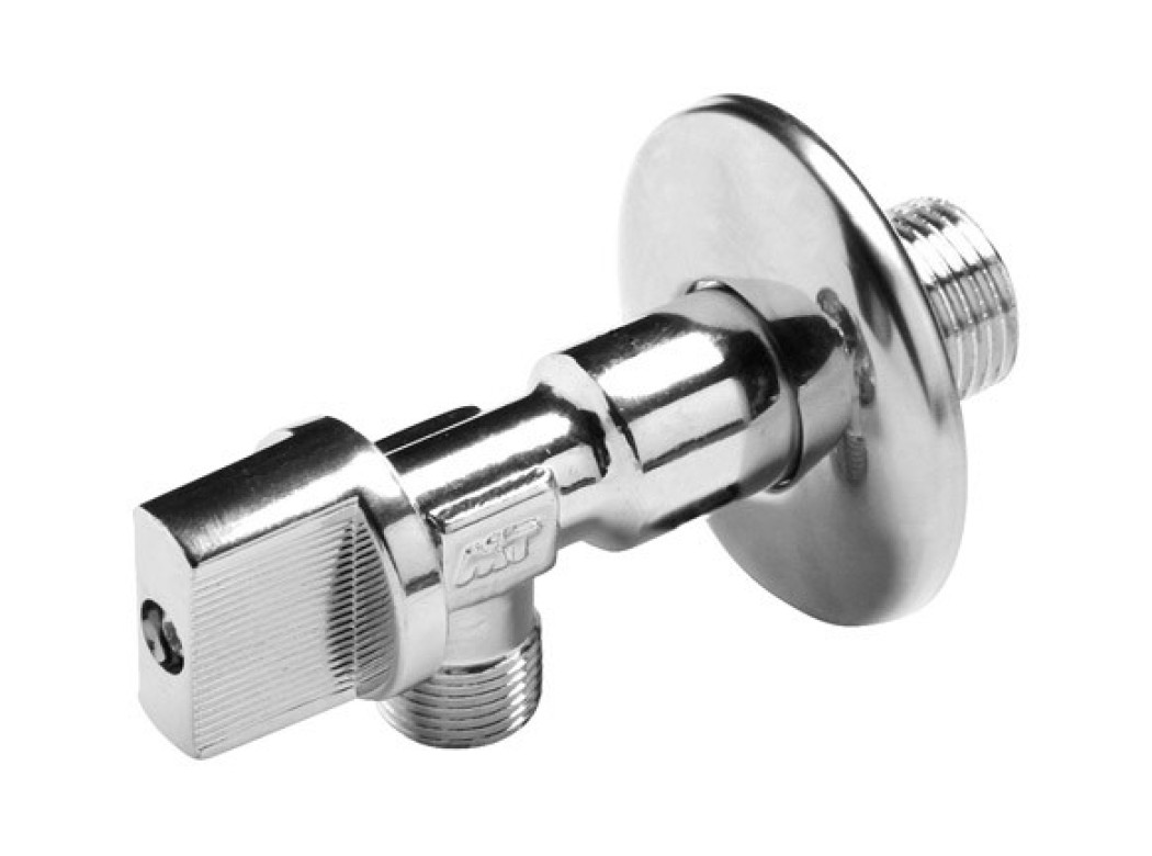 Valvula escuadra antical mando metalico 1/2´ x 3/8´ h2o