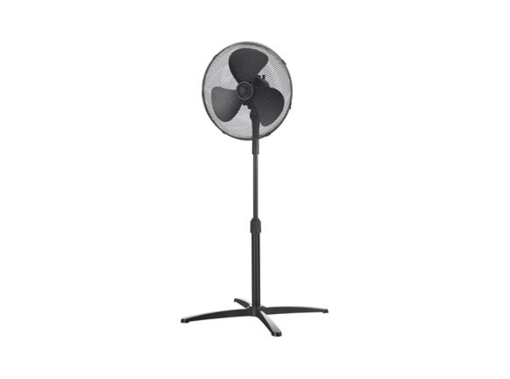 Ventilador de pie negro Ø40cm 40w sonedas