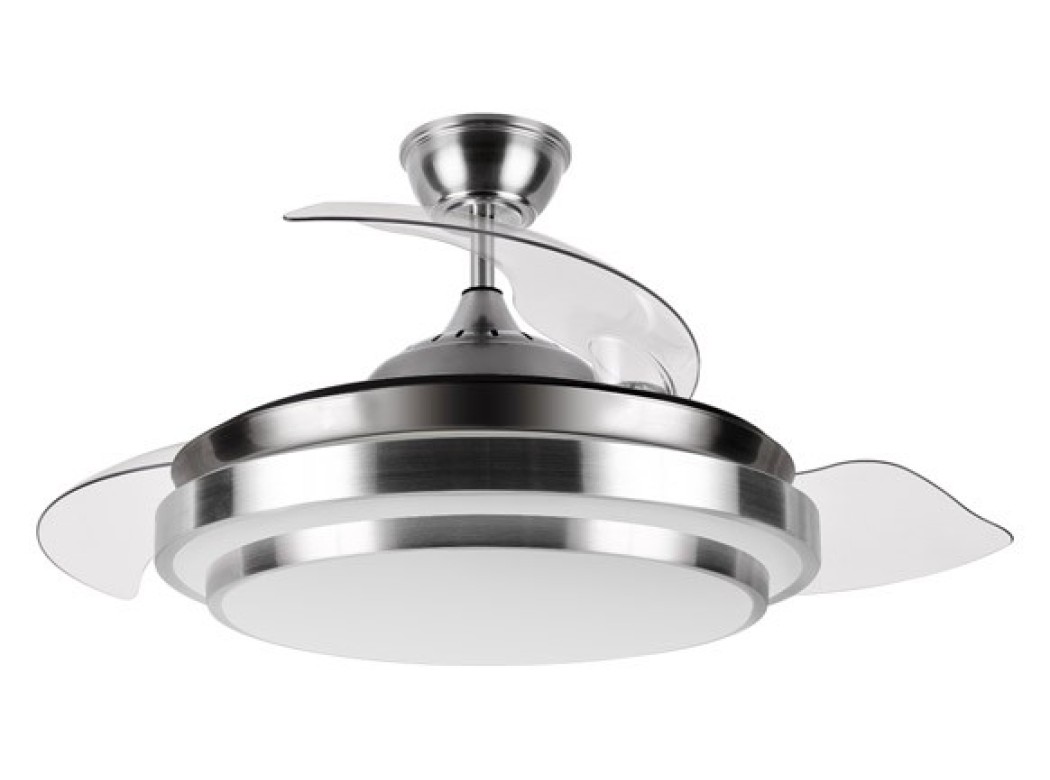 Ventilador de techo palas retractil acero plafon Ø50cm 35w sonedas