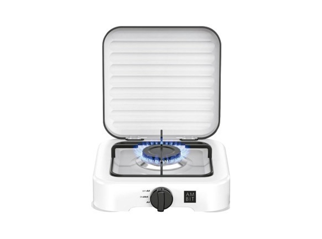 Cocina camping gas con tapa 1 fuego ambit