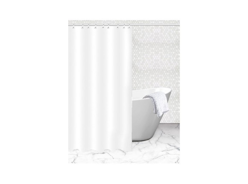 Cortina baÑo poliester nieve 200 x 180 cm epid