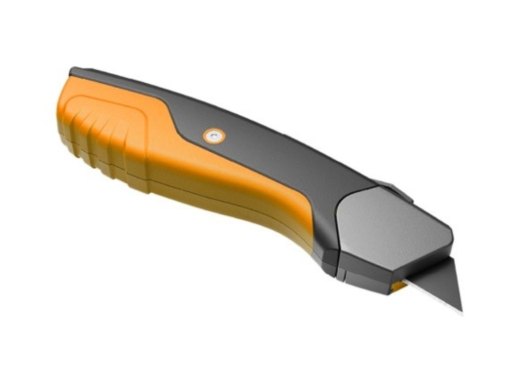 Cuter abs+tpr automatico y autoretractil seguridad cuchilla trapezoidal 60 mm sk