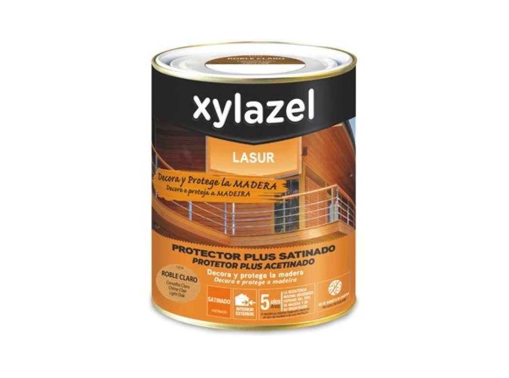 Lasur plus satinado 750 ml roble claro xylazel