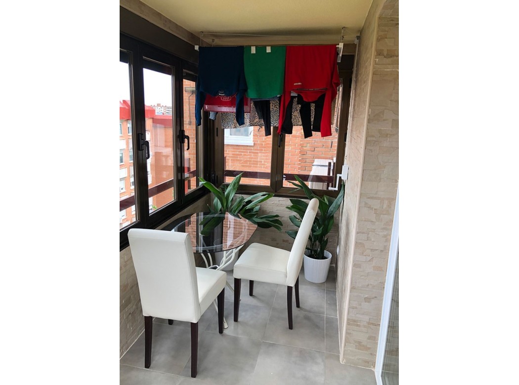 Tendedero techo manivela 160cm ac bl sube-baja efegete