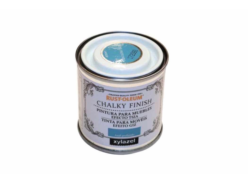 Pintura al agua para muebles 125 ml az/prf chalky rust-oleum