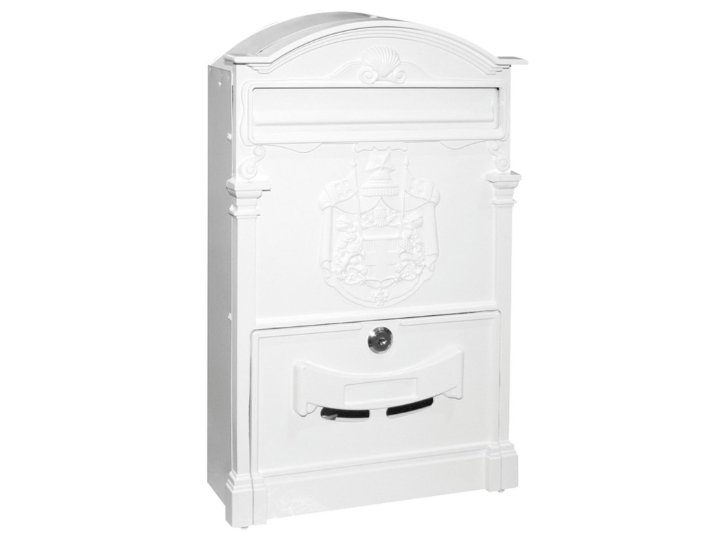 Buzon exter. 25x8x40,8cm aluminio blanco imperio nt97367natuur