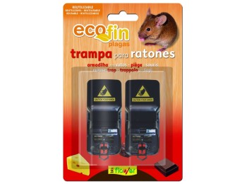 Trampa ratones mecanica ecofin 1-70552 2 pz