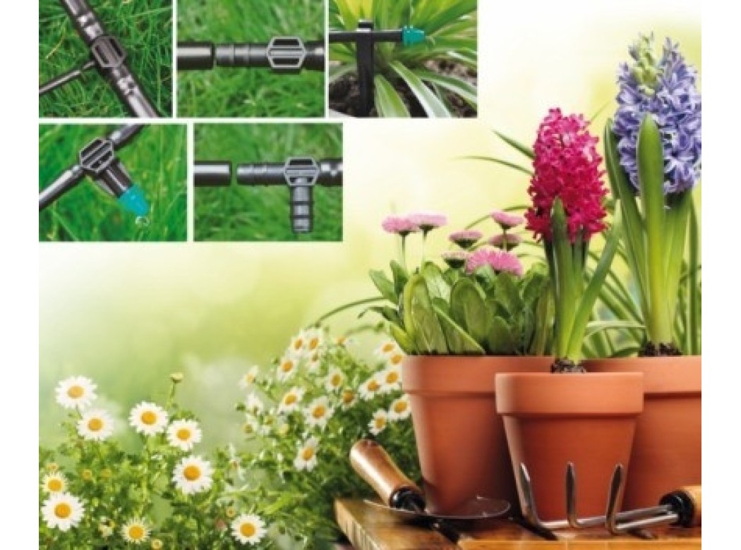 Riego jard 16-4mm goteo natuur ne/az 30mac. jgo nt104474