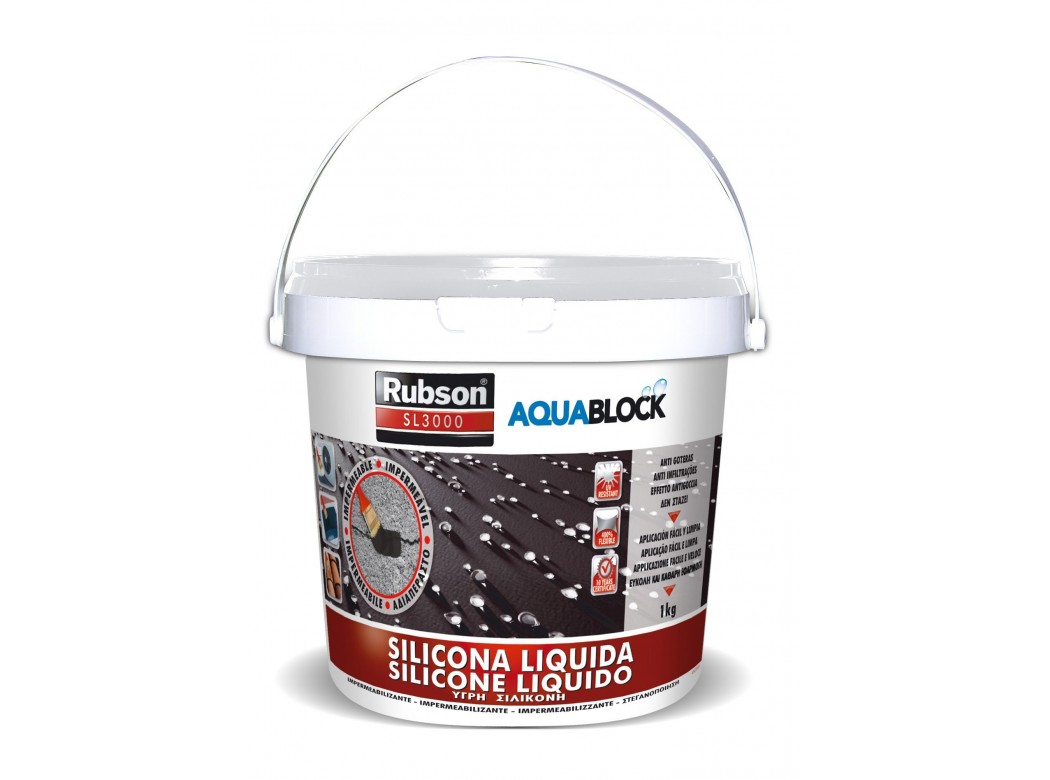 Silicona liq elast100% 1 kg bl imp aquablock rubson
