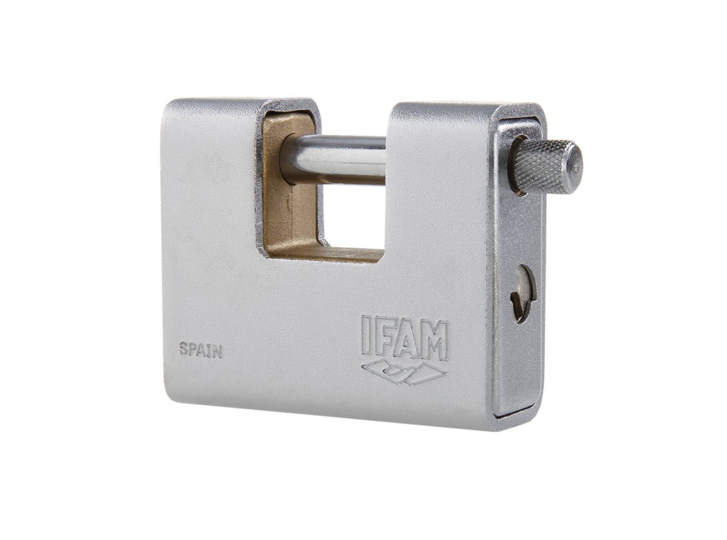 Candado seg 60mm arco rectangular lat crom ifam