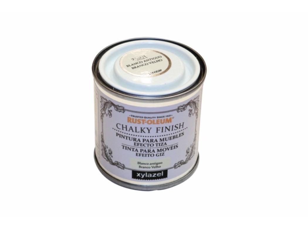 Pintura al agua para muebles 125 ml bl/ant chalky rust-oleum