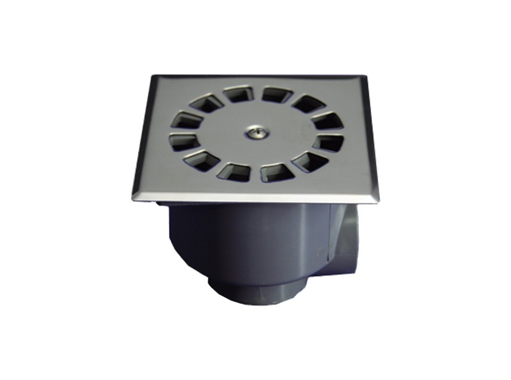 Sumidero evac sifon 10x10cmØ50-40 ve/ho inox t871 hidrot