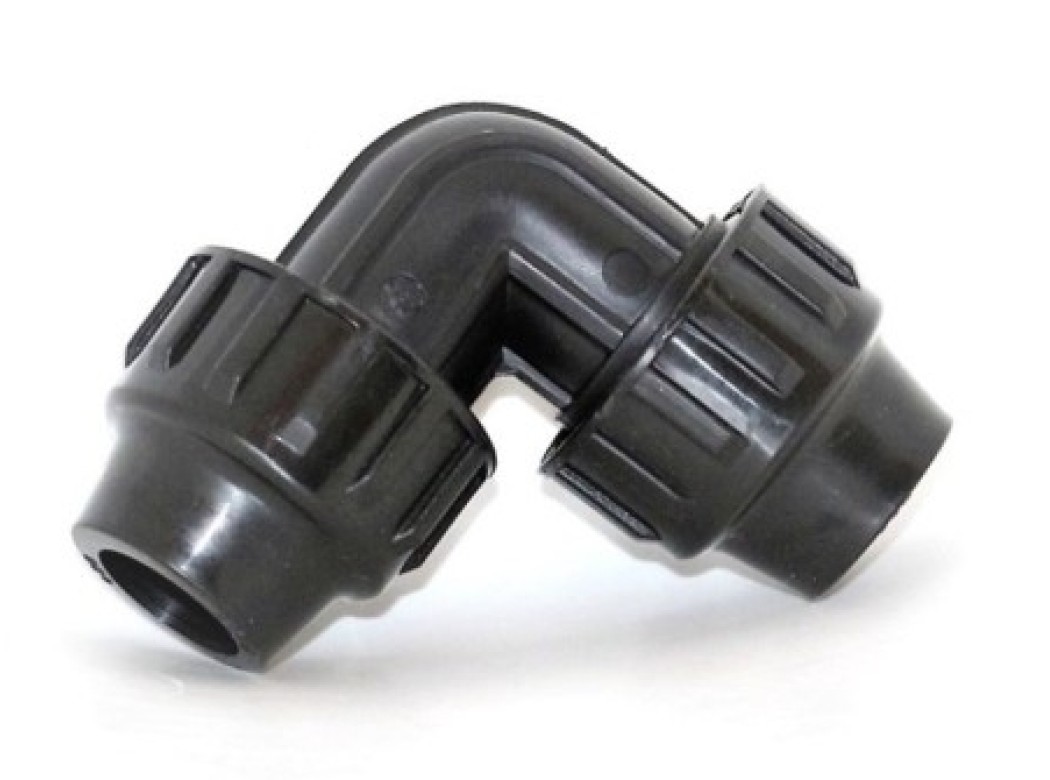 Codo riego 90º igual 40 mm fit pp natuur
