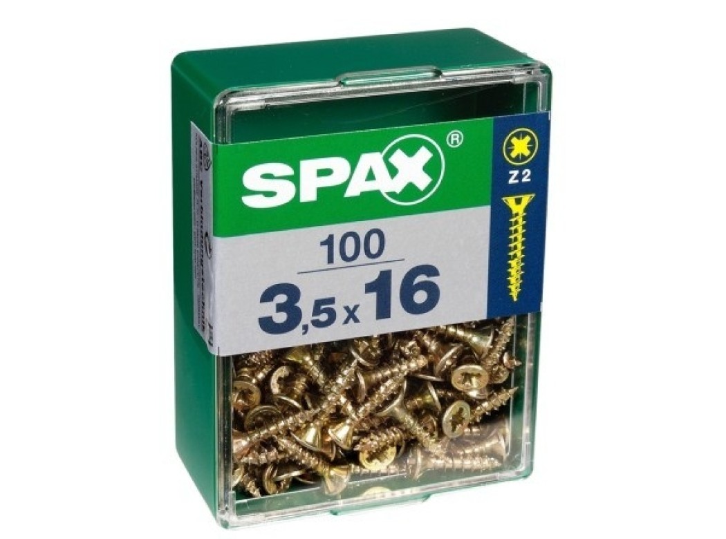 Tornillo r/mad. 02x010mm bicromat. spax 150 pz