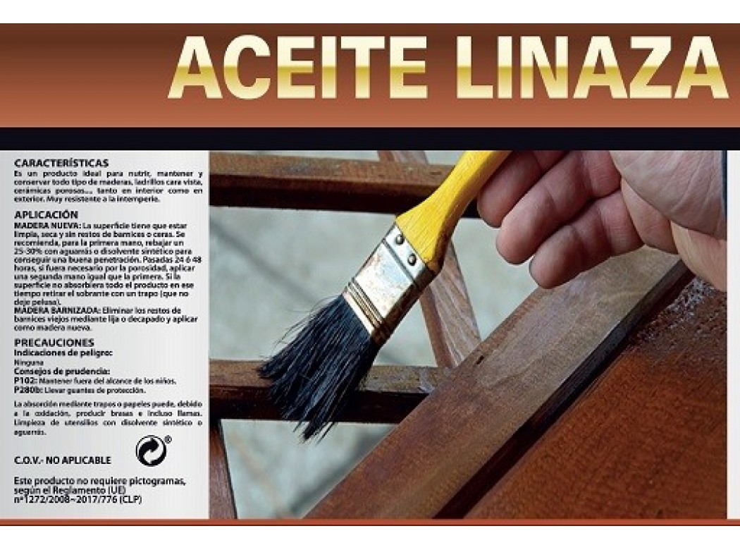 ACEITE DE LINAZA. PROA. Protección y nutrición para la madera