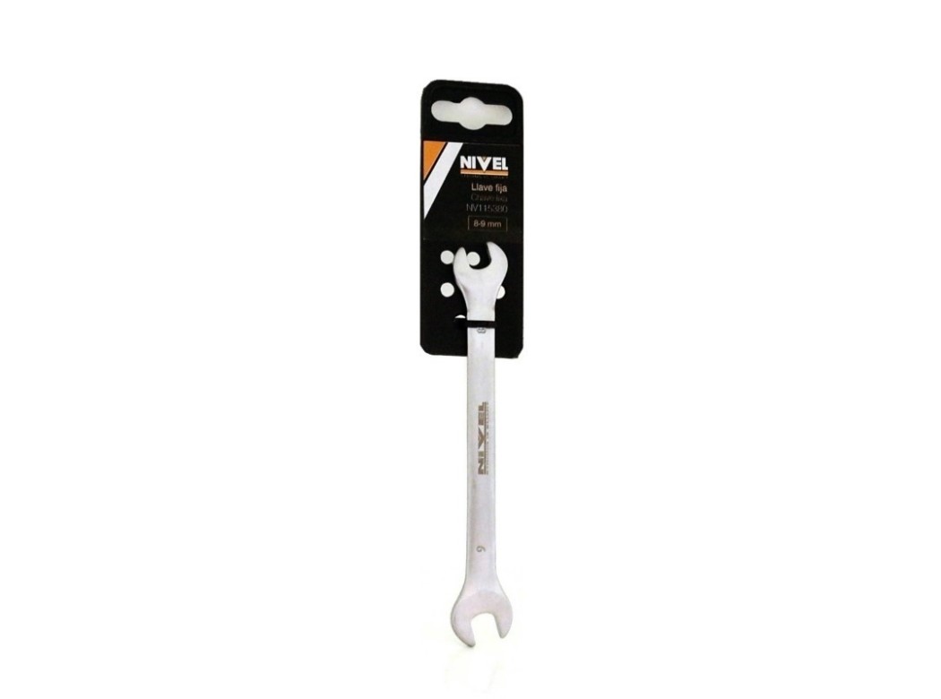 Llave fija plana 08-09mm c.v. nivel