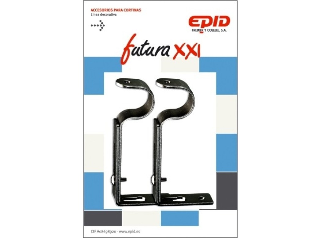 Soporte barra cort 19mm exten met ne futura 21 epid 2 pz
