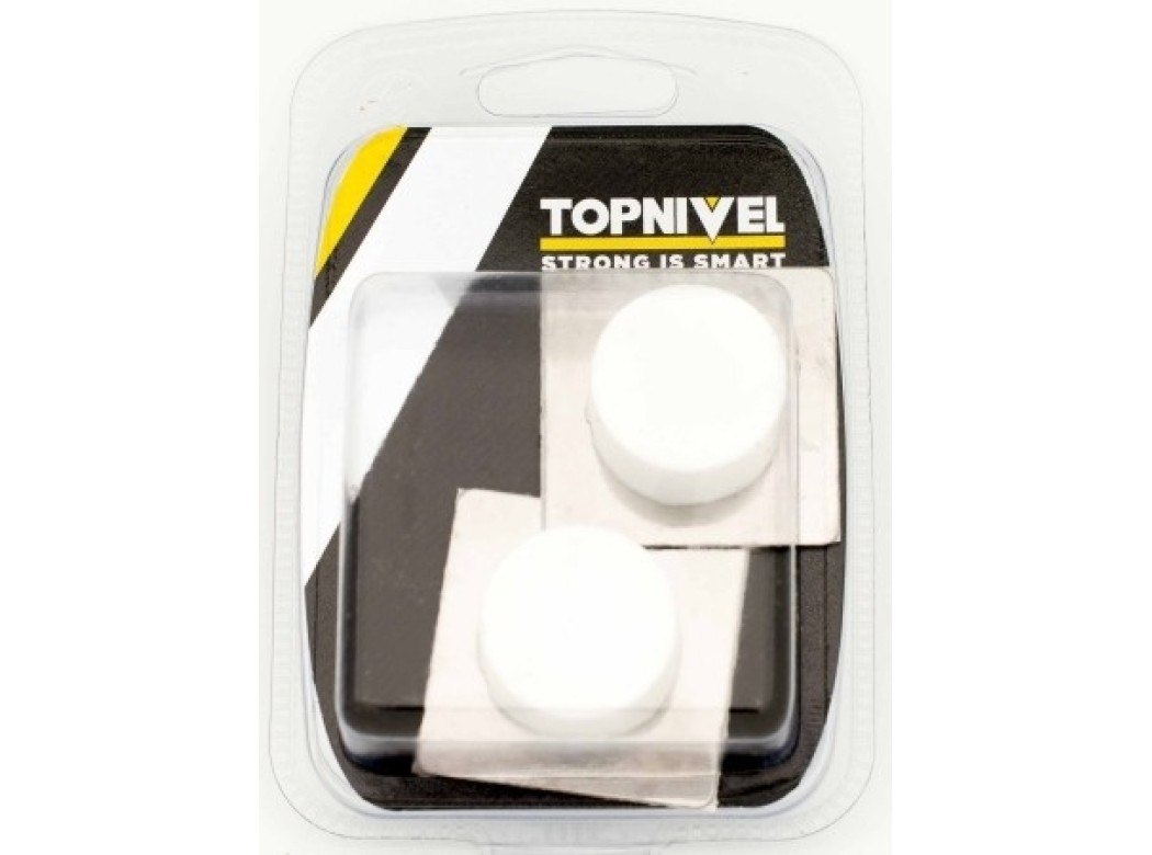 Tope pta 45x45x20mm adh bl clasico nivel 2 pz