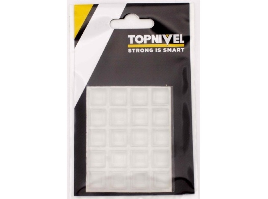 Tope prot.golpes 12,5x12,5x5,8mm adh antidesl tra nivel 20 p