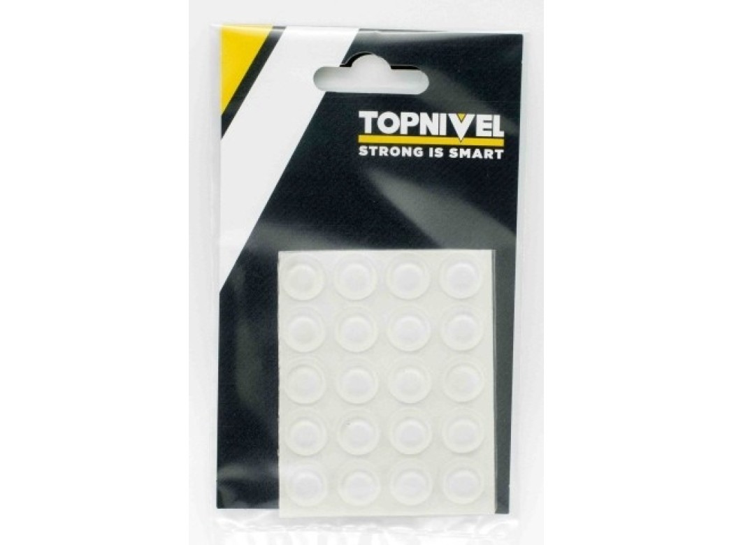 Tope prot.golpes 13x 4mm adh antidesl tra nivel 25 pz