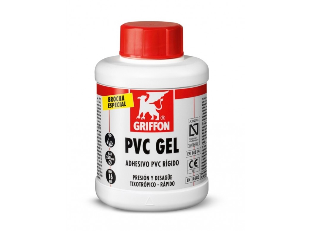Adhesivo pvc rigido gel 500 ml c/b rap pvc gel bote griffon