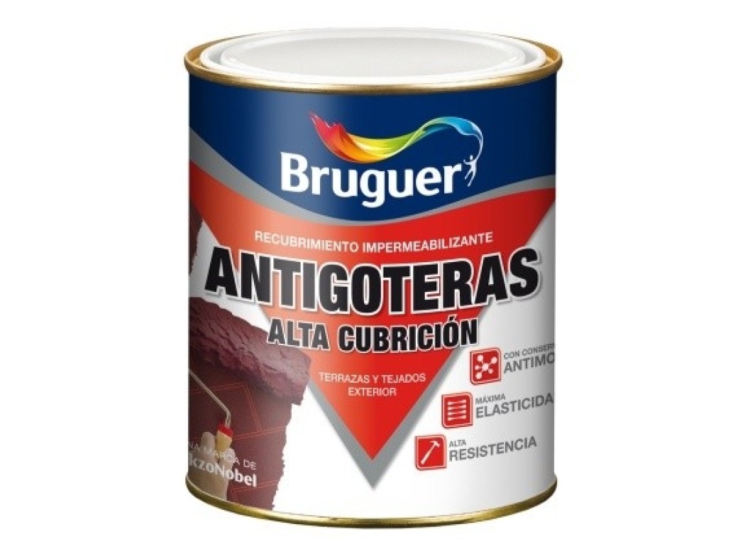 Pintura antigoteras 750 ml bl mate alta cubri. bruguer