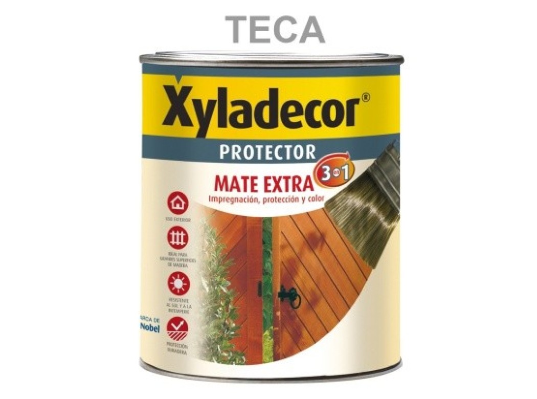 Protector prep. mad 750 ml teca int/ext mate 3en1 xyladecor