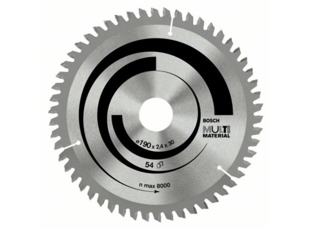 Disco corte aluminio 54 dientes 210x2,4x30 mm widia bosch