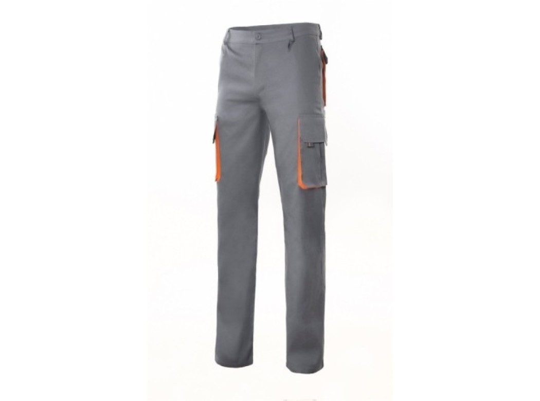 Pantalon trabajo t46 con pinza tergal gr/nar mltibol velilla
