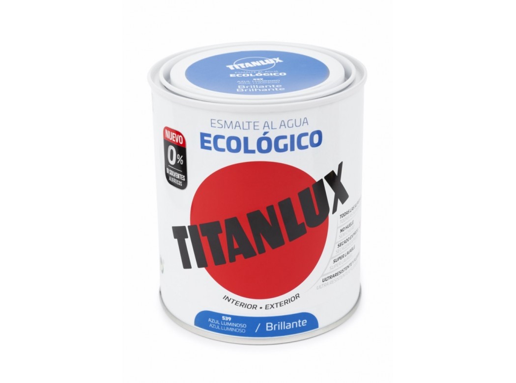 Esmalte acril bri. 750 ml az/lum al agua ecologico titanlux