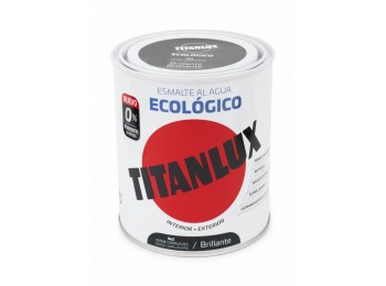 Esmalte acril bri. 750 ml ver/car al agua ecologico titanlux