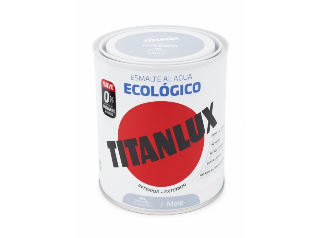 Esmalte acril mate 750 ml gr/per al agua ecologico titanlux