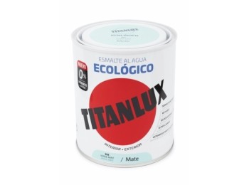 Esmalte acril mate 750 ml ver/min al agua ecologico titanlux
