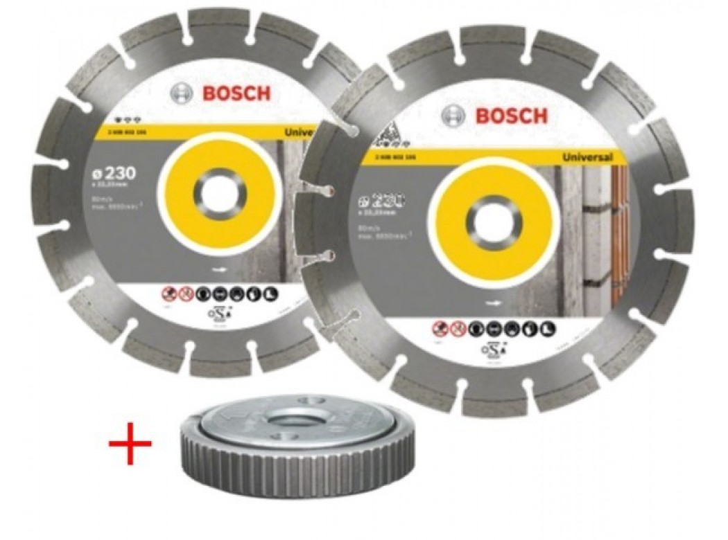 Disco corte g.obra segment 230mm tue.amol diam bosch 2 pz