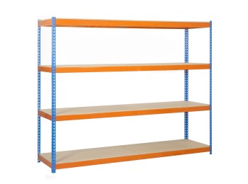 Kit Ecoforte 1804-4 Chipboard Azul/naranja/madera 2000x1800x450