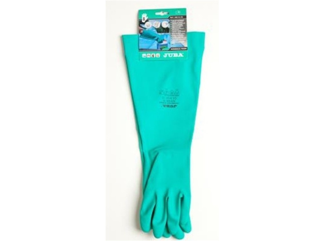 Guante quimico xl10-46cm piscina floc. nitr. ver juba