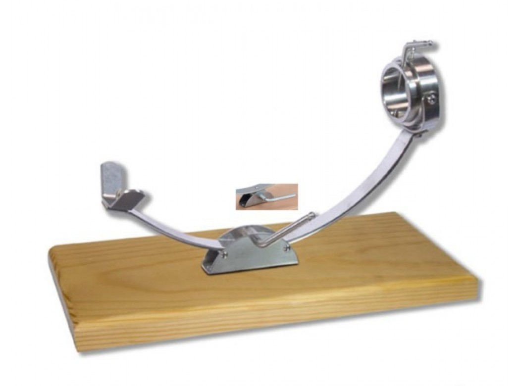 Jamonero horizontal corredera inox/madera balancin giratorio