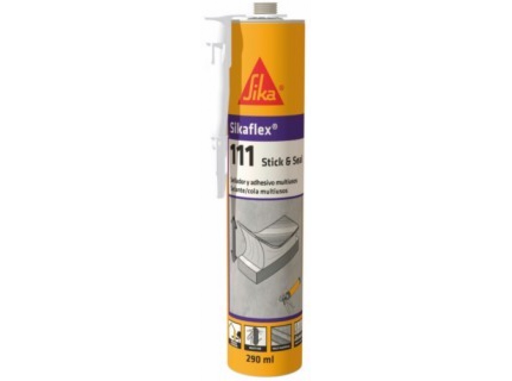 Adhesivo sellador polim 290 ml marr flex sikaflex-111 stick&