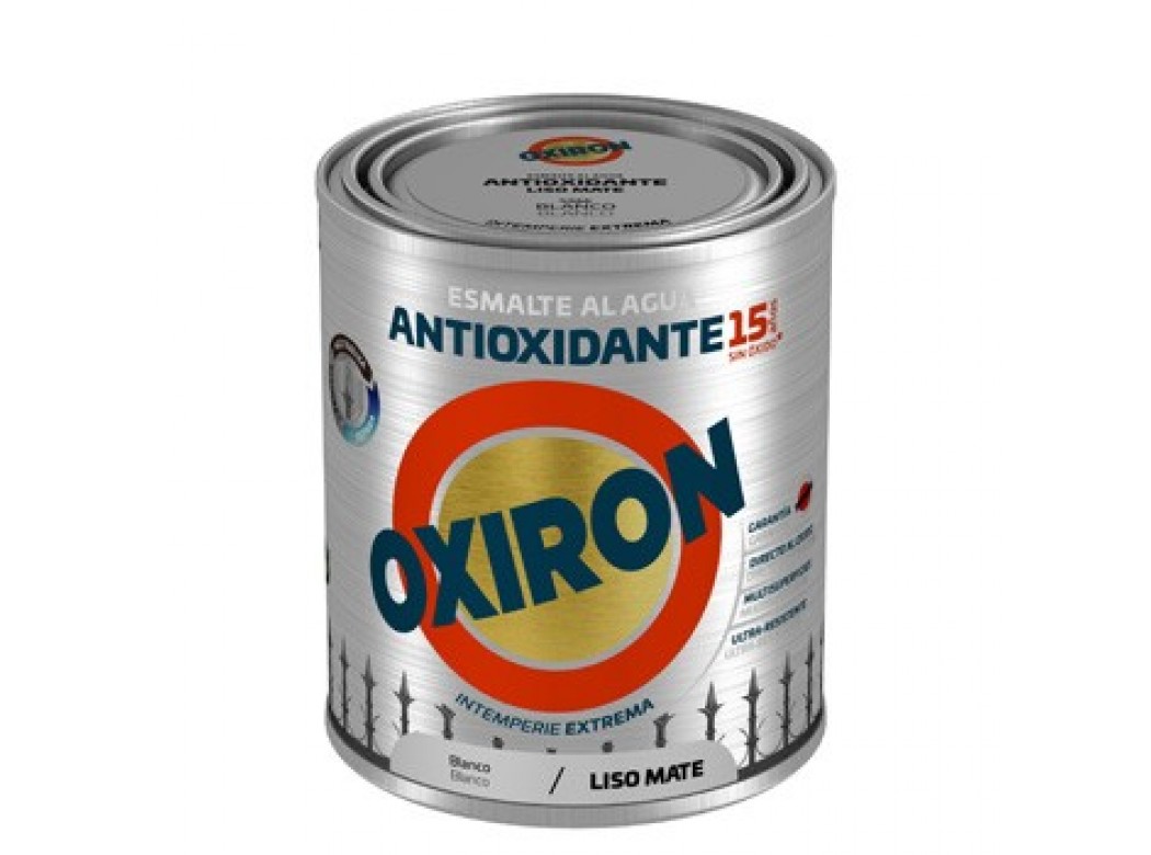 Esmalte antioxi. mate 750 ml bl ext. liso titan oxiron al ag