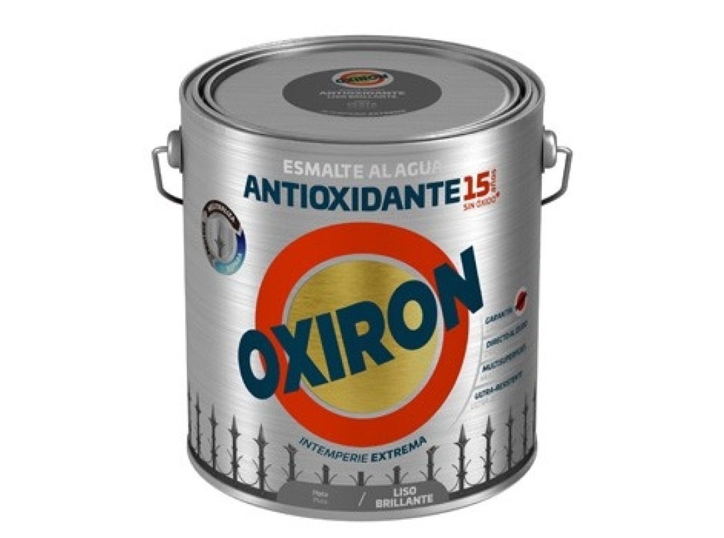 Esmalte antioxi. bri. 2,5 lt pla ext. liso titan oxiron al agua