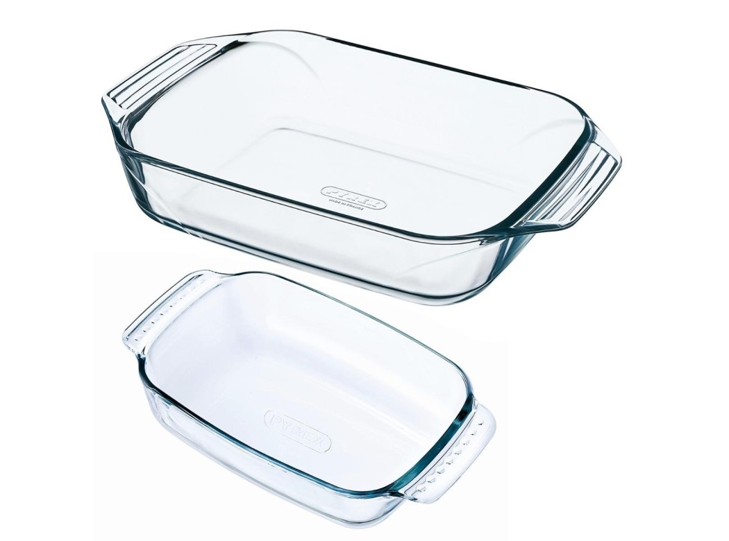Fuente horno rect 39x24/35x32 cm c/asa borosilicato pyrex 2