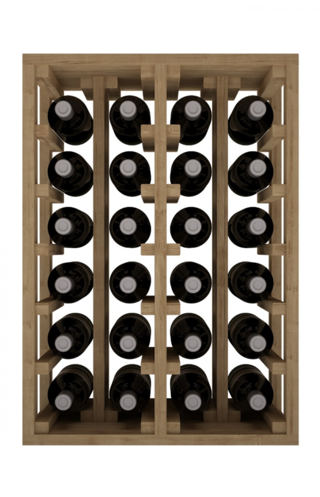 Expovinalia EX2014 botellero pino 24 botellas roble claro, 46X64X32 CM