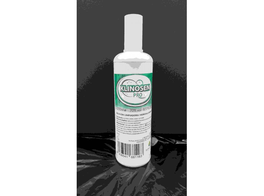 Limpiador desinfectante 250ml hidroalcohÓlico klinosen pro l