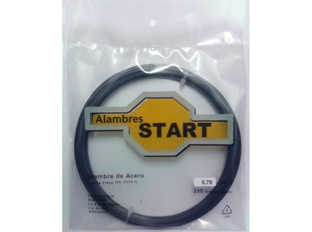 Alambre cuerda piano 0,8mm 250gr acero alambres start 250 gr