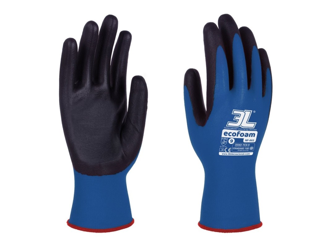 Guante mecanico l09 3l nitrilo foam az ecofoam