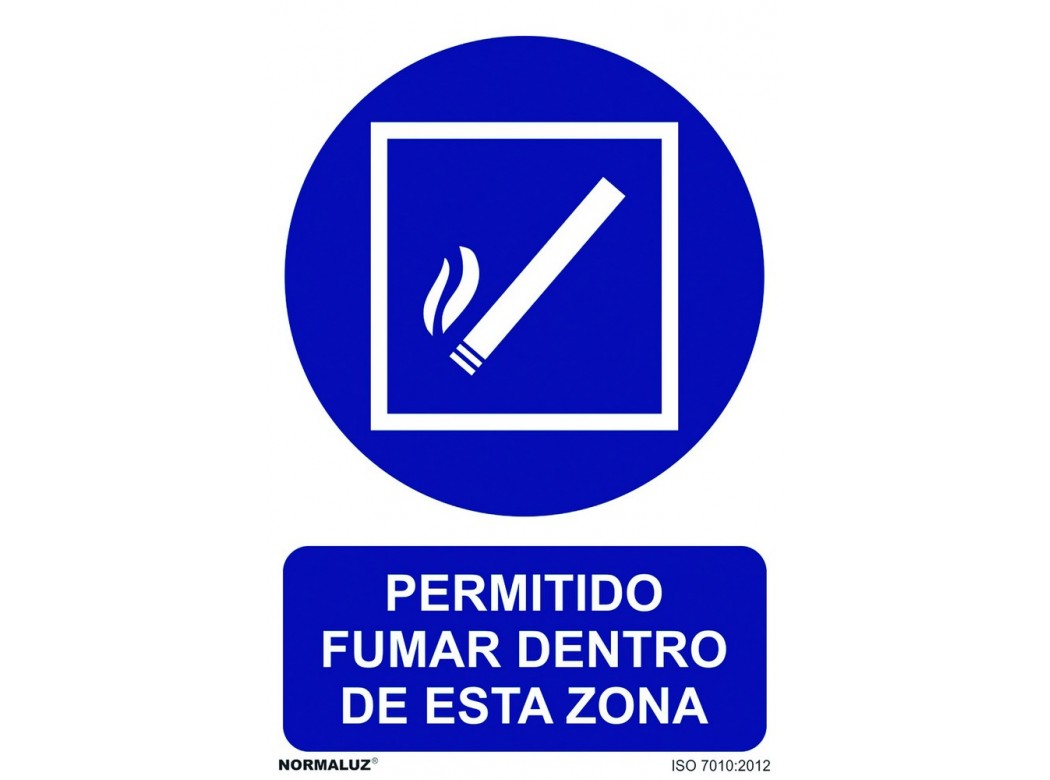 SeÑal 210x300mm pvc zona para fumar rd20011