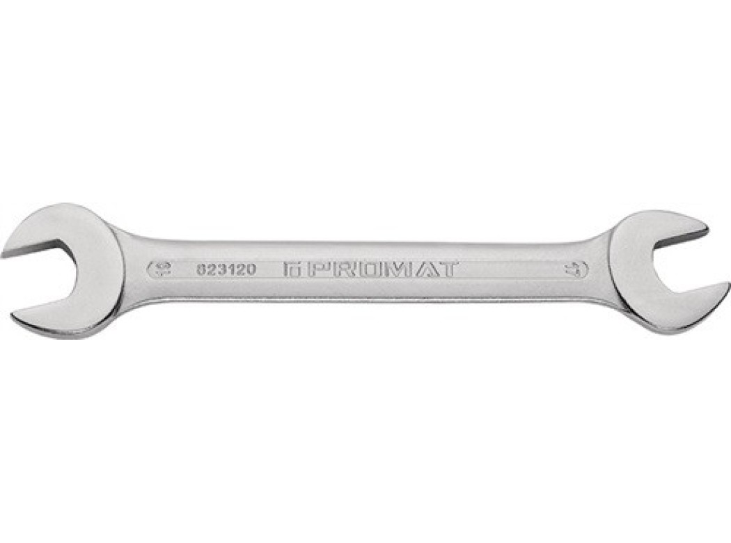 Llave de doble boca 6 x 7 mm longitud 122 mm cromada promat